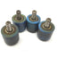Used Lot of 4 Blue Cam Followers, Roller: 43mm dia, 40mm Width, Stud: 24mm