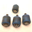 Used Lot of 4 Blue Cam Followers, Roller: 43mm dia, 40mm Width, Stud: 24mm