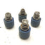 Used Lot of 4 Blue Cam Followers, Roller: 36mm Dia, 25mm Width, Stud: 21mm
