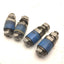 Used Lot of 4 Blue Cam Followers, Roller: 25mm Dia, 22mm Width, Stud: 22mm