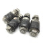 Used Lot of 4 Black Cam Followers, Roller: 26mm Dia, 22mm Width, Stud: 22.5mm