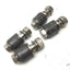 Used Lot of 4 Black Cam Followers, Roller: 26mm Dia, 22mm Width, Stud: 20mm
