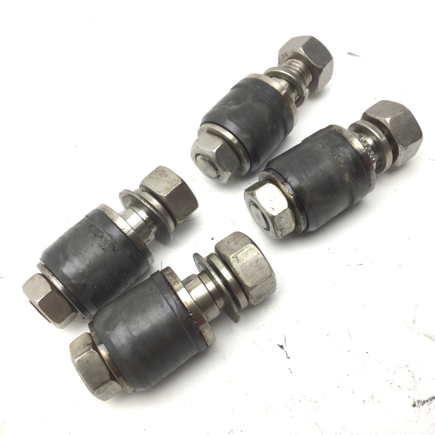 Used Lot of 4 Black Cam Followers, Roller: 26mm Dia, 22mm Width, Stud: 20mm