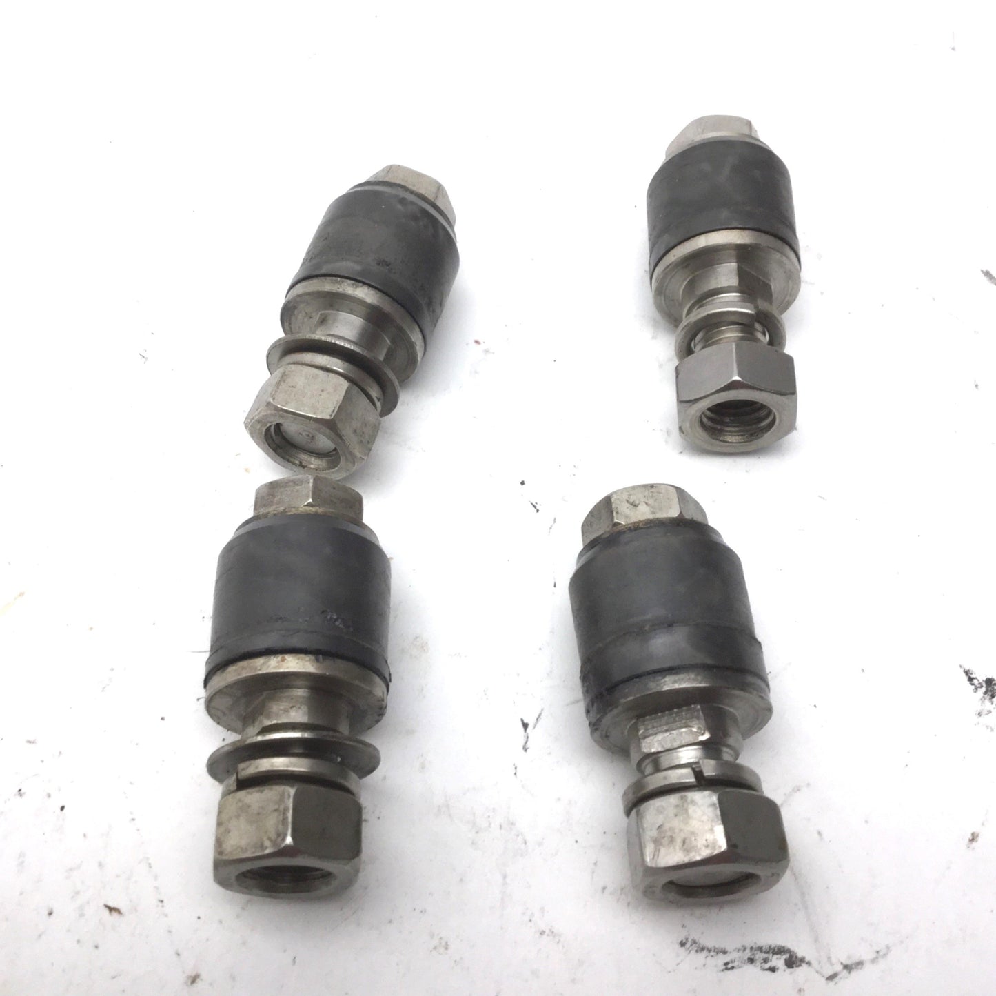 Used Lot of 4 Black Cam Followers, Roller: 26mm Dia, 22mm Width, Stud: 20mm