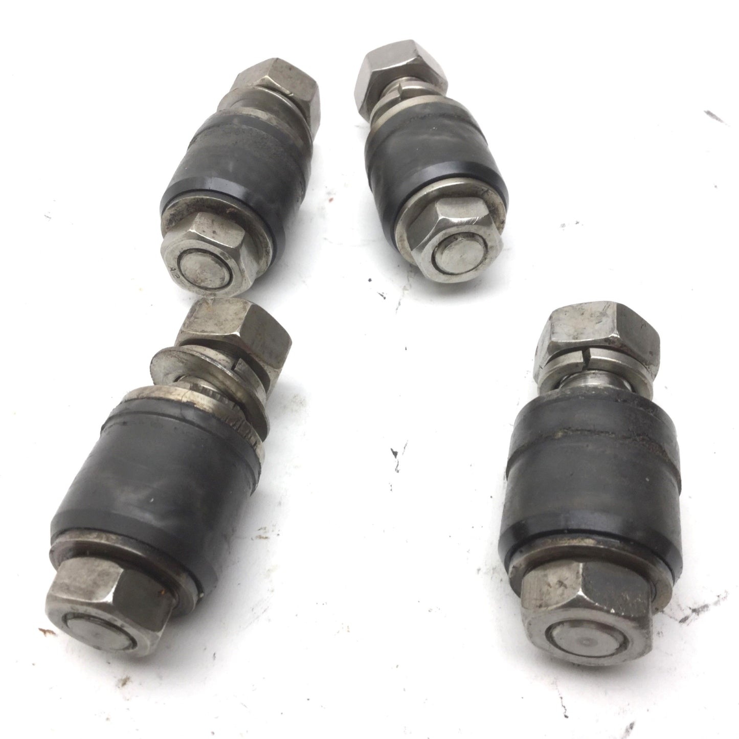 Used Lot of 4 Black Cam Followers, Roller: 26mm Dia, 22mm Width, Stud: 20mm