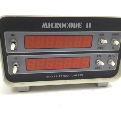 Used Boeckeler 2-M Digital 2-Axis Micrometer Readout DRO Microcode II Display