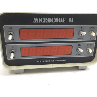Used Boeckeler 2-M Digital 2-Axis Micrometer Readout DRO Microcode II Display