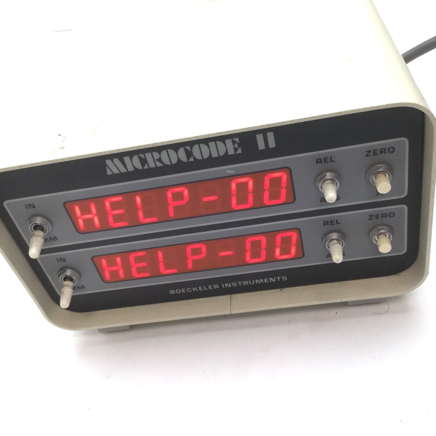 Used Boeckeler 2-M Digital 2-Axis Micrometer Readout DRO Microcode II Display