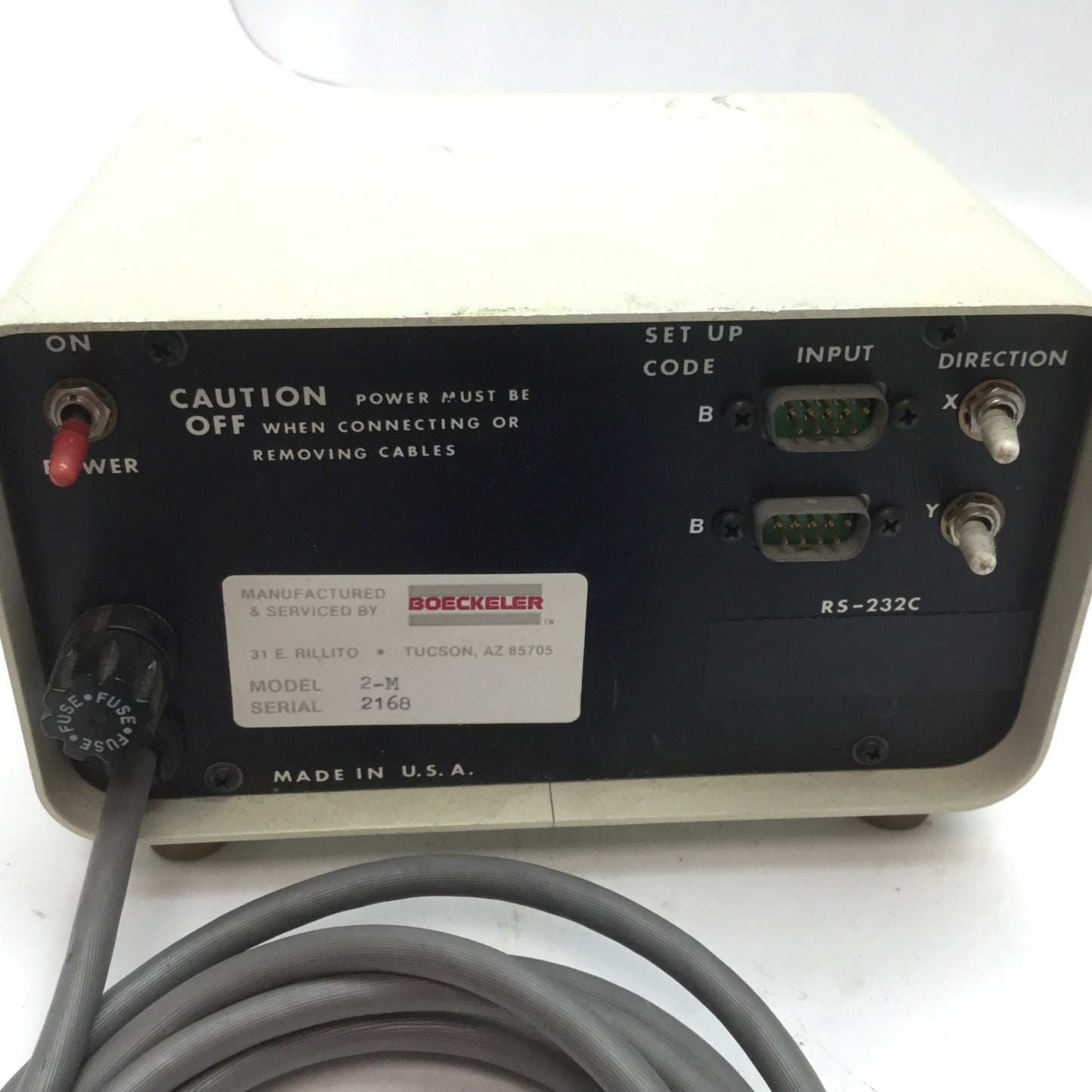 Used Boeckeler 2-M Digital 2-Axis Micrometer Readout DRO Microcode II Display