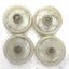 Used Lot of 4 Cart Wheels, Dimensions: Diameter: 76mm, Width: 26mm, 13mm ID