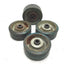 Used Lot of 4 ESK CBB-1232R Cart Wheels, Diameter: 75mm, Width: 32mm, 10mm ID