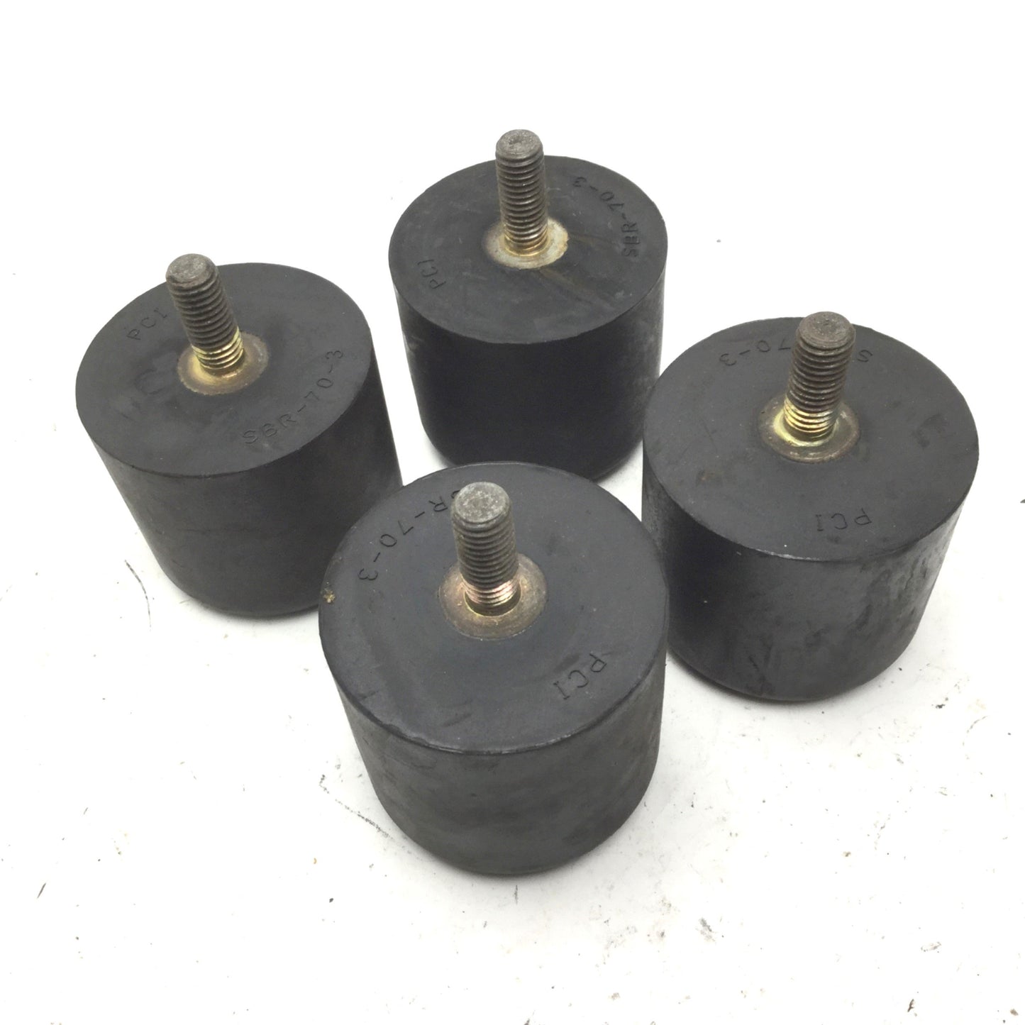 Used Lot of 4 PCI SER-70-3 Machine Vibration Isolation Leveling Legs, 2.75" Height