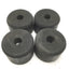 Used Lot of 4 Rubber Machine Leveling Legs, ID: 10mm/18mm, Dia: 72mm 49mm Height