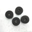 Used Lot of 4 Rubber Machine Leveling Legs, ID: 10mm/18mm, Dia: 72mm 49mm Height