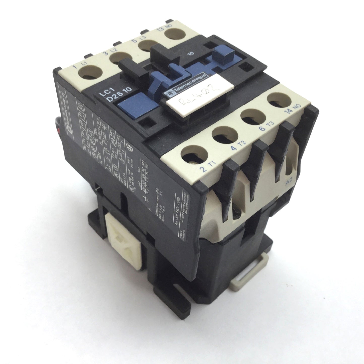 Used Telemecanique LC1 D25 10 Contactor, 3-Pole With N/O Auxiliary, Coil: 48V 50/60Hz