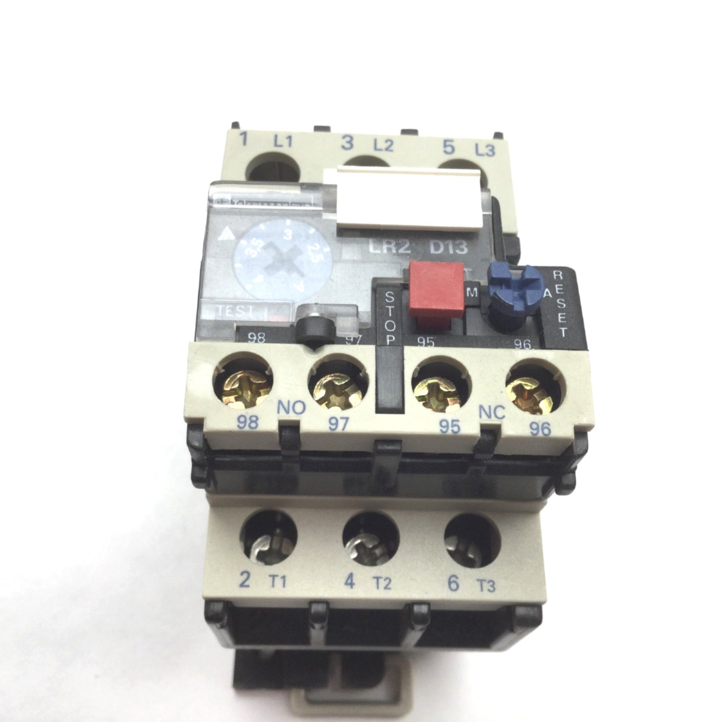 Used Telemecanique LR2-D1308 Thermal Overload Relay With LA7-D1064 Terminal Block