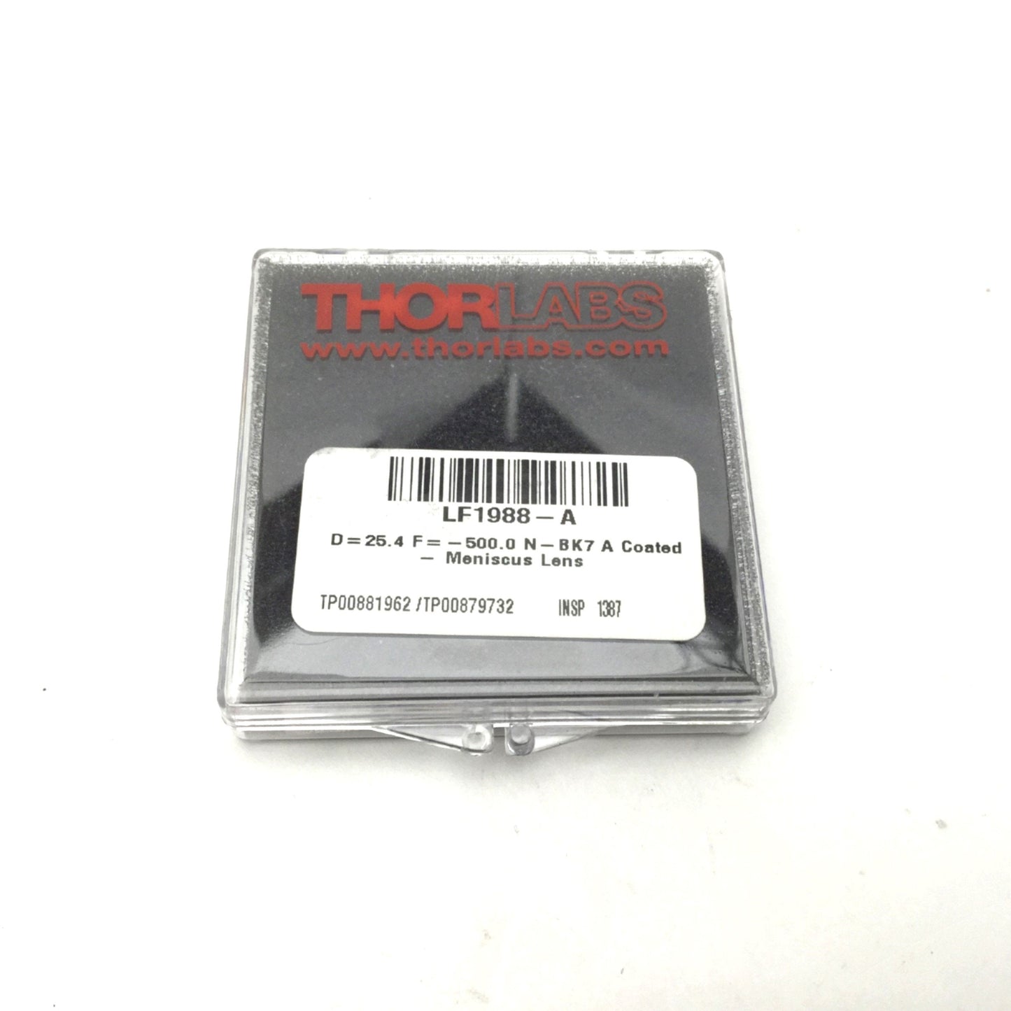 New Thor Labs LF1988-A N-BK7 Negative Meniscus Lens, 1" Dia, F=-500mm, ARC:350-700nm