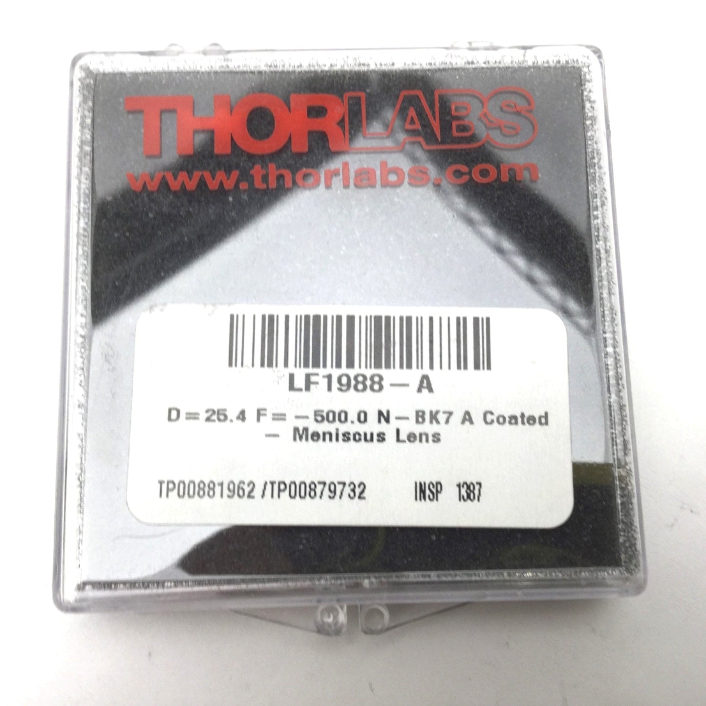 New Thor Labs LF1988-A N-BK7 Negative Meniscus Lens, 1" Dia, F=-500mm, ARC:350-700nm