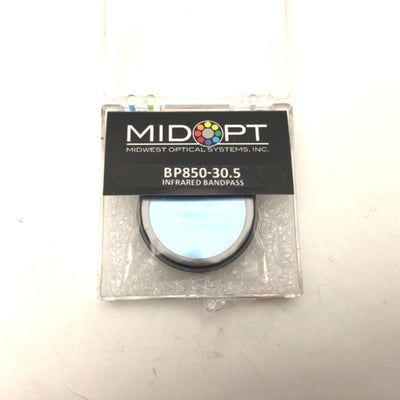 New Midopt BP850-30.5 Infrared Bandpass Filter, Threaded Mount, Range: 820-910nm