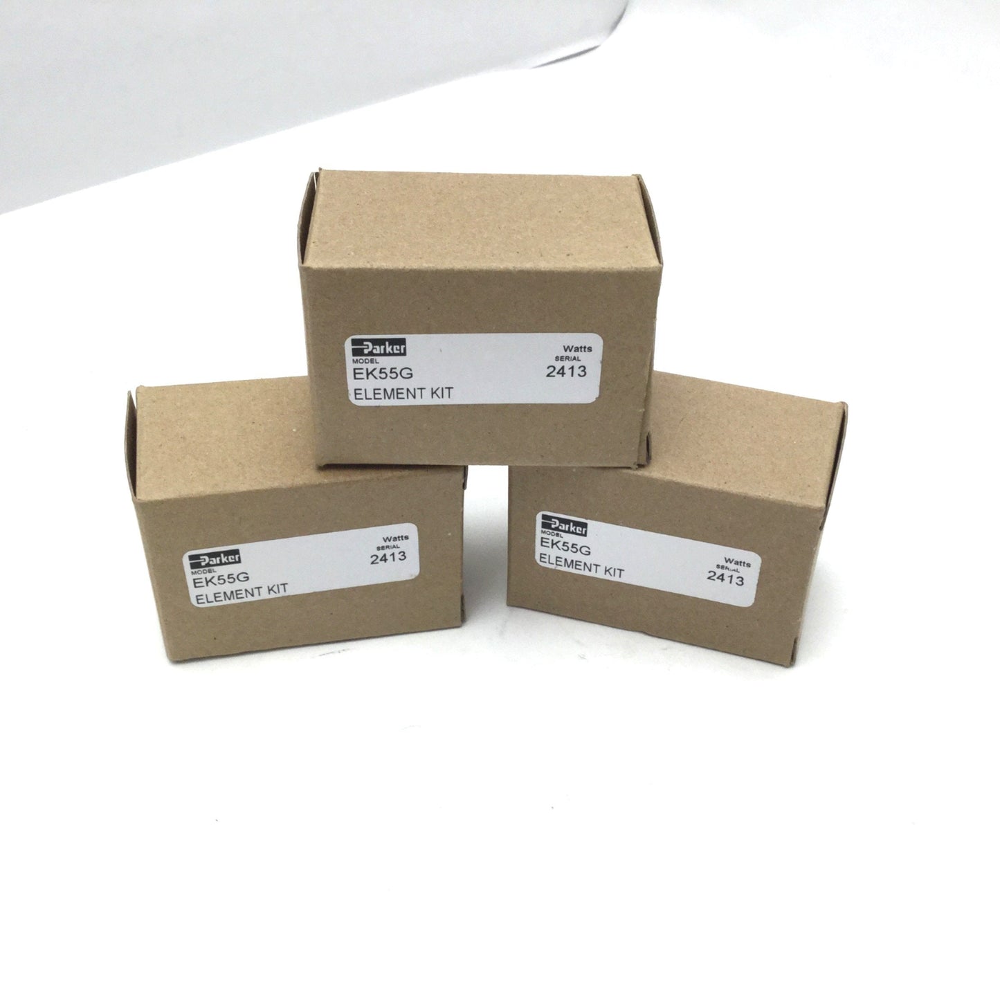 New Lot Of 3 Parker Watts EK55G Filter Element Kits 5 Micron For Qube 75 F75 Filters