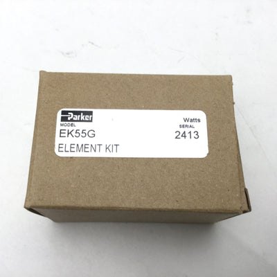 New Lot Of 3 Parker Watts EK55G Filter Element Kits 5 Micron For Qube 75 F75 Filters