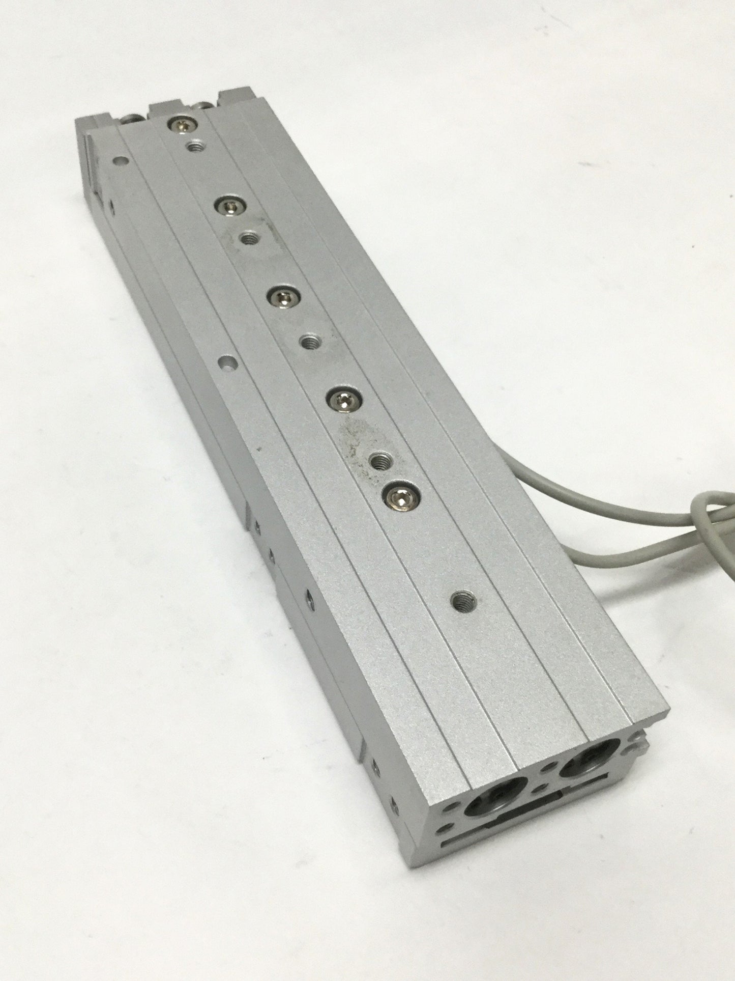 Used SMC MXS12-100 Air Slide Table Cylinder 12mm Bore, 100mm Stroke, w/ Auto Switches