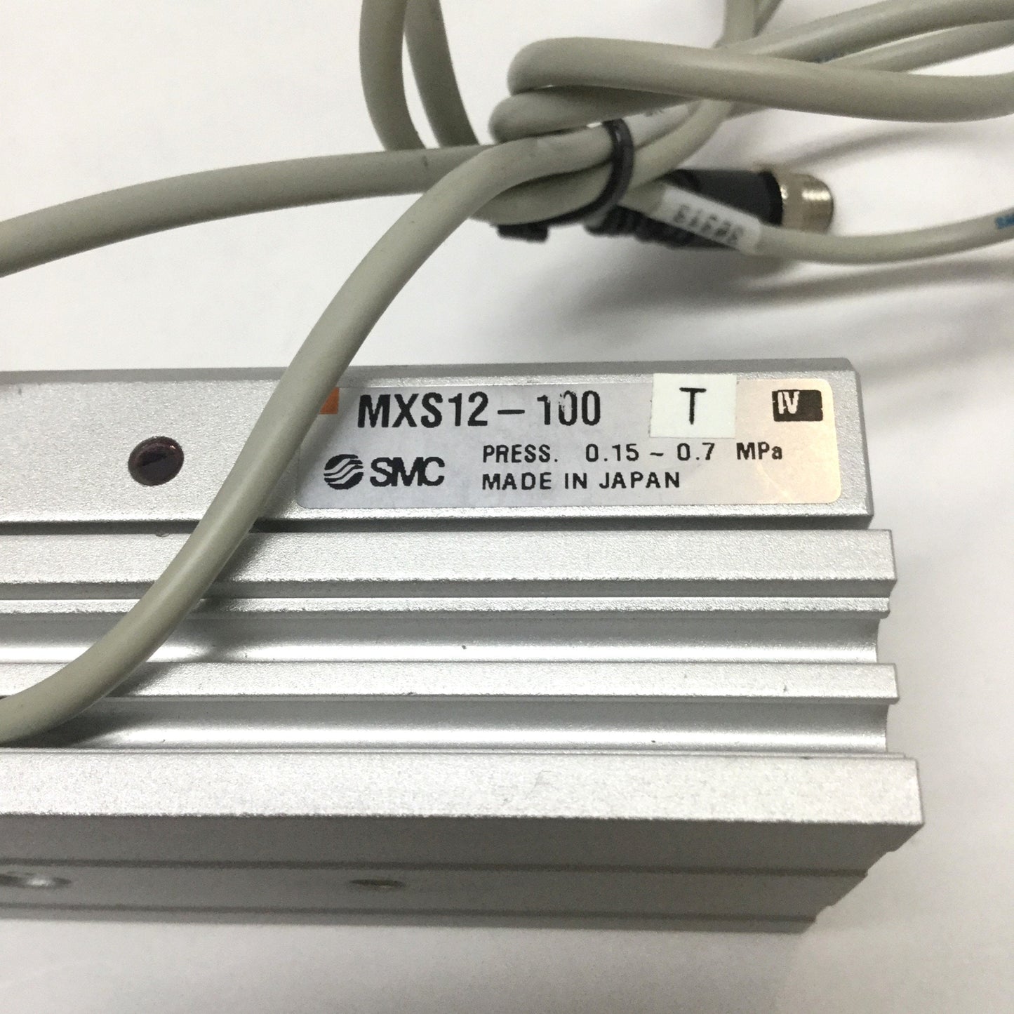 Used SMC MXS12-100 Air Slide Table Cylinder 12mm Bore, 100mm Stroke, w/ Auto Switches