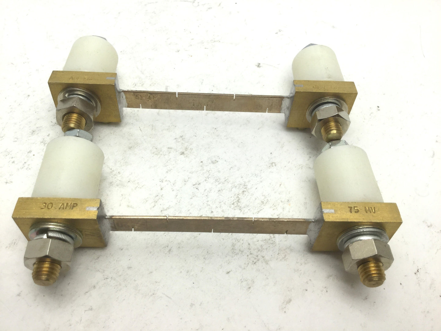 Used Lot of 2 Power Shunt Amperage: 30A Voltage 75 mV (millivolts)