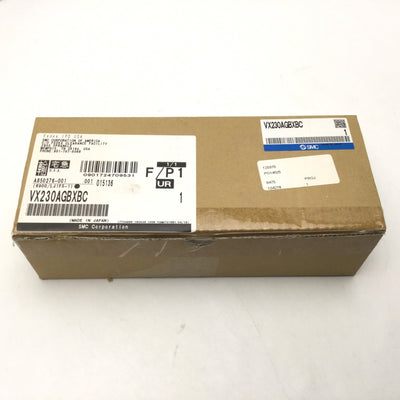 New SMC VX230AGBXBC Direct Operated 2-Port Solenoid Valve For Air 24VDC 1/4"G-Thread