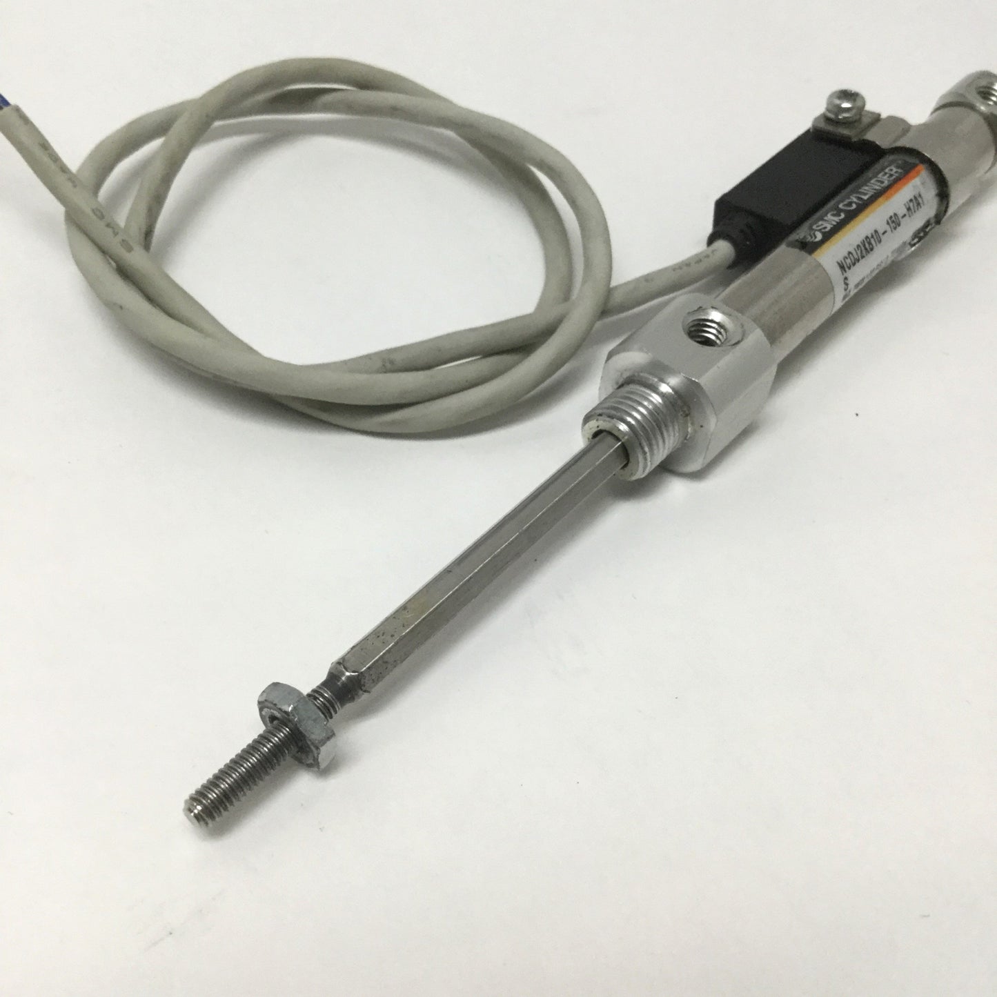 Used SMC NCDJ2KB10-150-HYA1S Air Cylinder, 3/8" Bore, 1.5" Stroke, 8.5-100psi