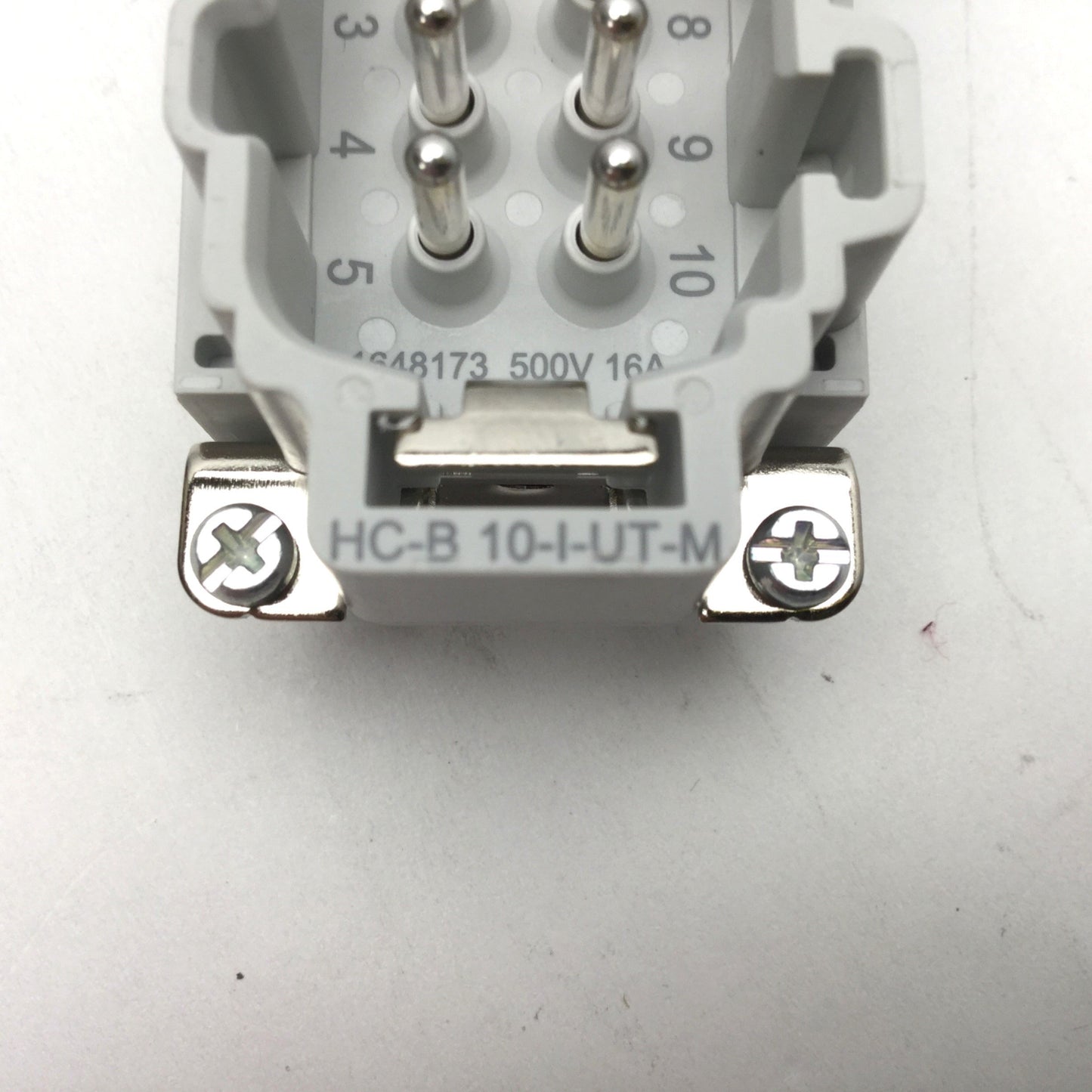 Used Lot Of 2 Phoenix Contact HC-B 10-I-UT-M HEAVYCON Male Contact Insert B10 Series