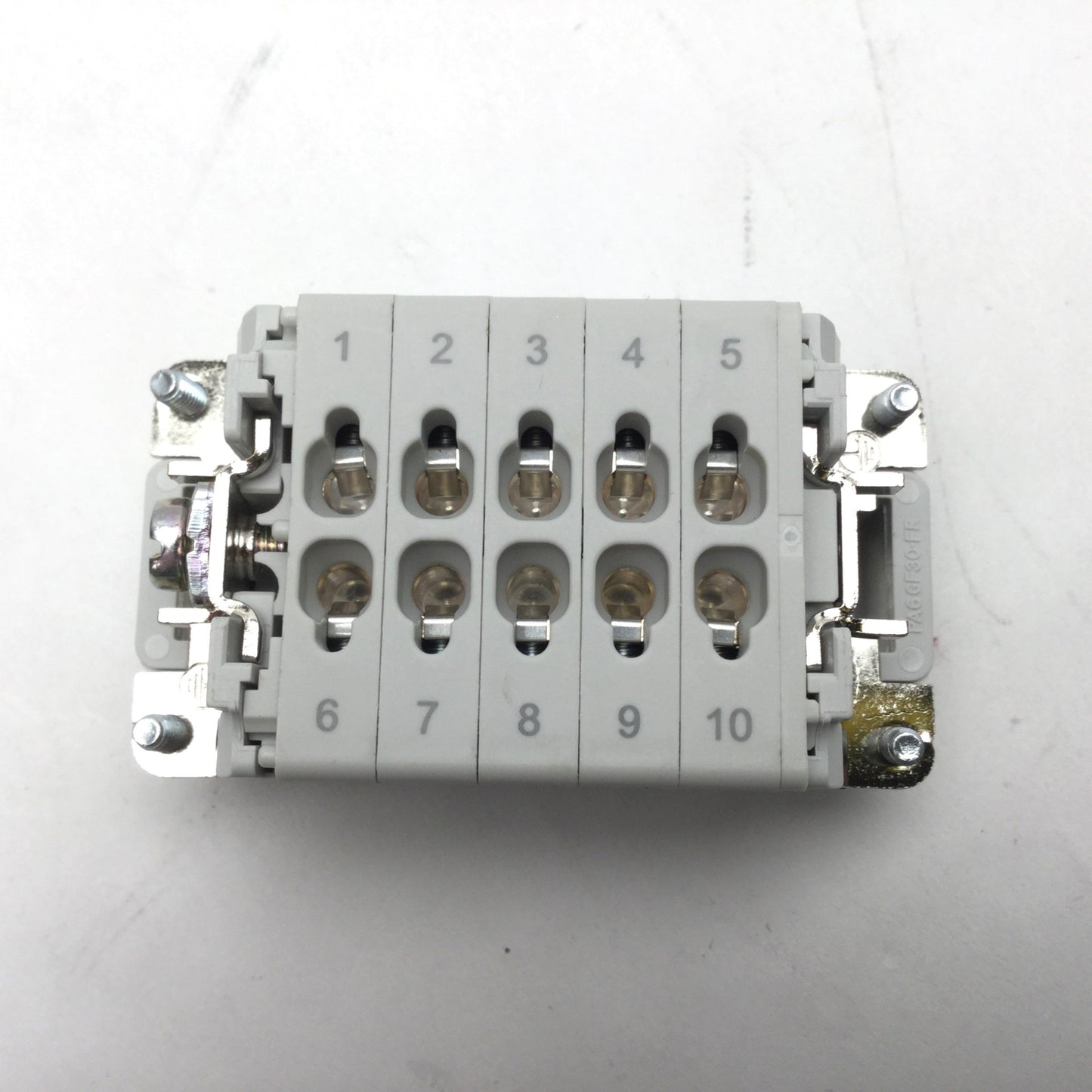 Used Lot Of 2 Phoenix Contact HC-B 10-I-UT-M HEAVYCON Male Contact Insert B10 Series