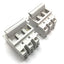 Used Lot of 2 Legrand 21504 Fuseholder, 3-Pole, Fuse Size 14mm x 51mm, DIN Rail Mount