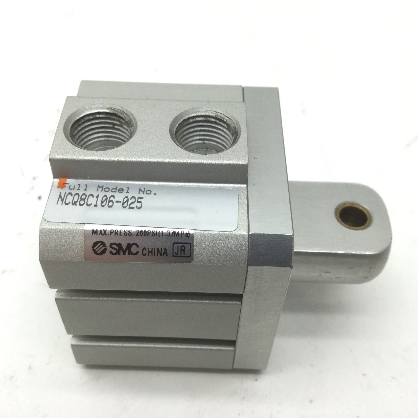 Used Lot of 3 SMC NCQ8C106-025 Pneumatic Cylinders, Bore: 1-1/16" Stroke: 1/4" Clevis