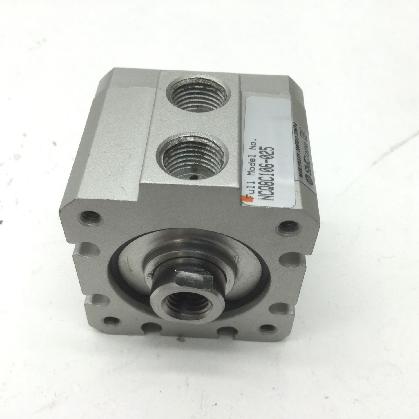 Used Lot of 3 SMC NCQ8C106-025 Pneumatic Cylinders, Bore: 1-1/16" Stroke: 1/4" Clevis