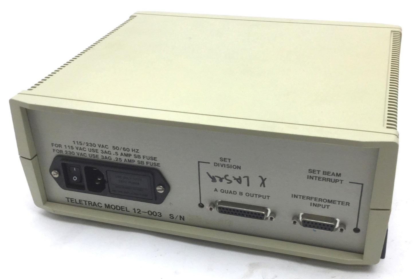 Used Teletrac Model 12-003 Resolution Divider, Beam Interrupt, 115/230VAC 50/60Hz