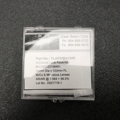 New Clear Beam Corp YLACH50x120FL Achromat Lens Assembly 50mm Dia 120mm Focal Length