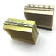 Used Lot of 2 Aluminum Semiconductor Style Heat Sinks, 6" x 5" x 2.5", Finns: 22, HS3