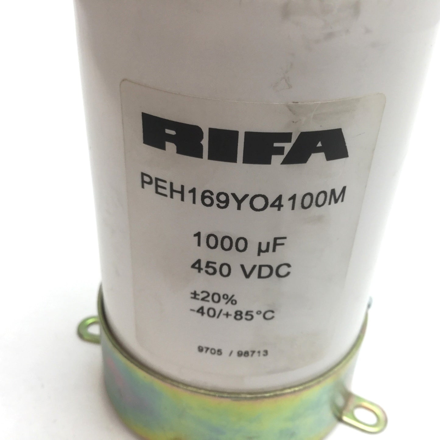 Used Rifa PEH169YO4100M 1000uf 450VDC DC Electrolytic Capacitor, +/-20%