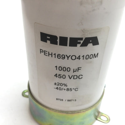Used Rifa PEH169YO4100M 1000uf 450VDC DC Electrolytic Capacitor, +/-20%