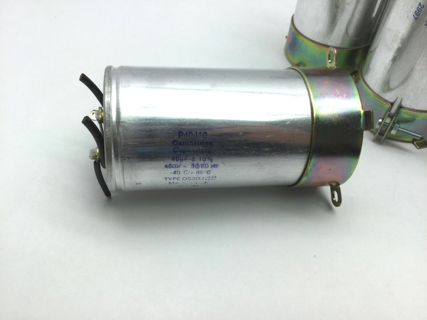 Used Lot of 5 Cambridge Capacitors P40J10 40uf 450VAC Electrolytic Capacitors +/- 10%