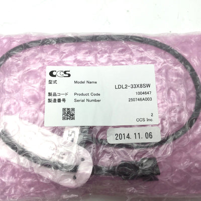 New CCS LDL2-33X8SW White LED Bar Light, 24VDC, 0.8W, Peak Wavelength 6,600K