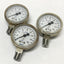 Used Lot of 3 Wika Pressure Gauges, 0-160psi, 2" Face, 316 Stainless Steel, 1/4" NPT