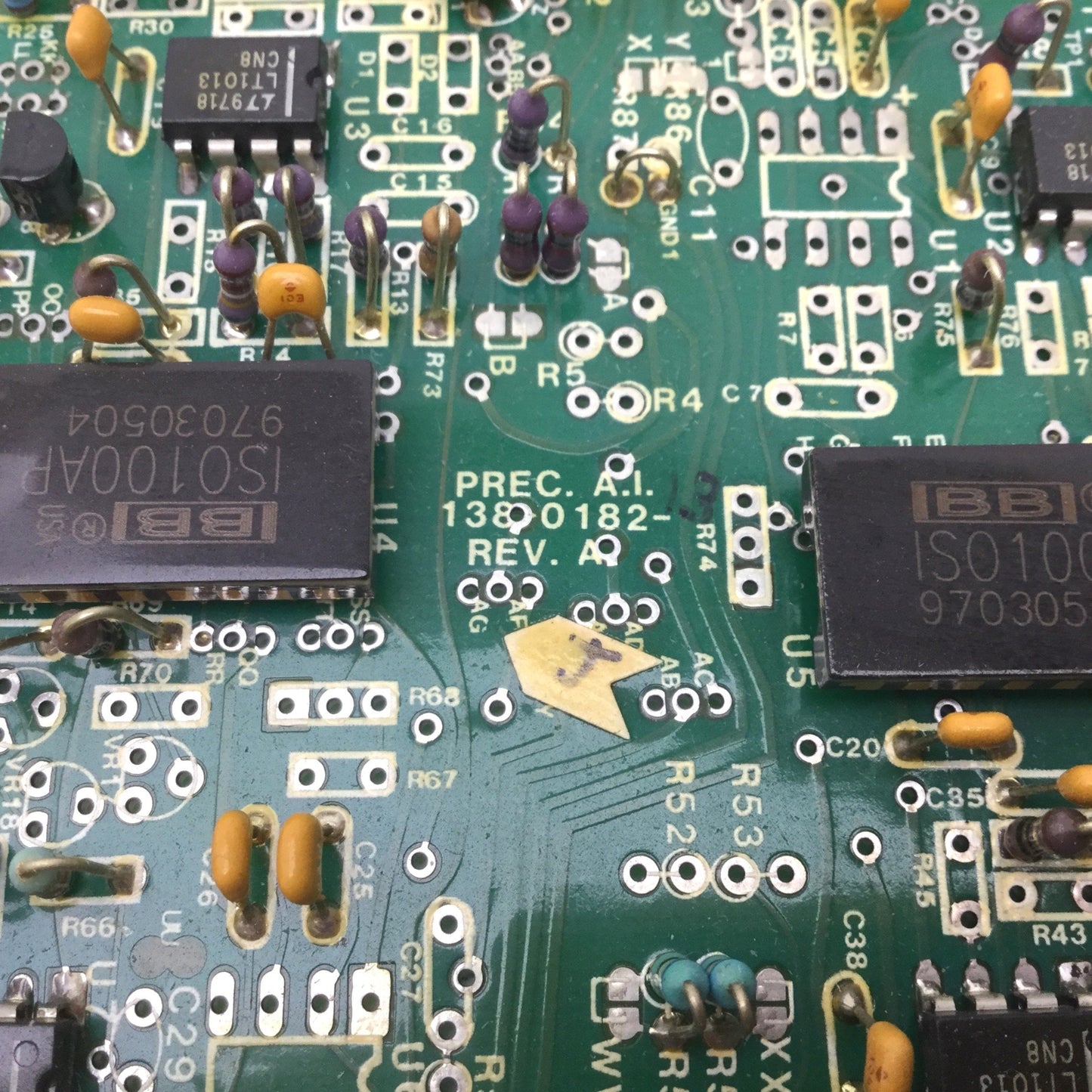 Used Dynatronix DP20-30-100 138-0182-13 09239702SM A/I Board, 138-0182-13 REV A