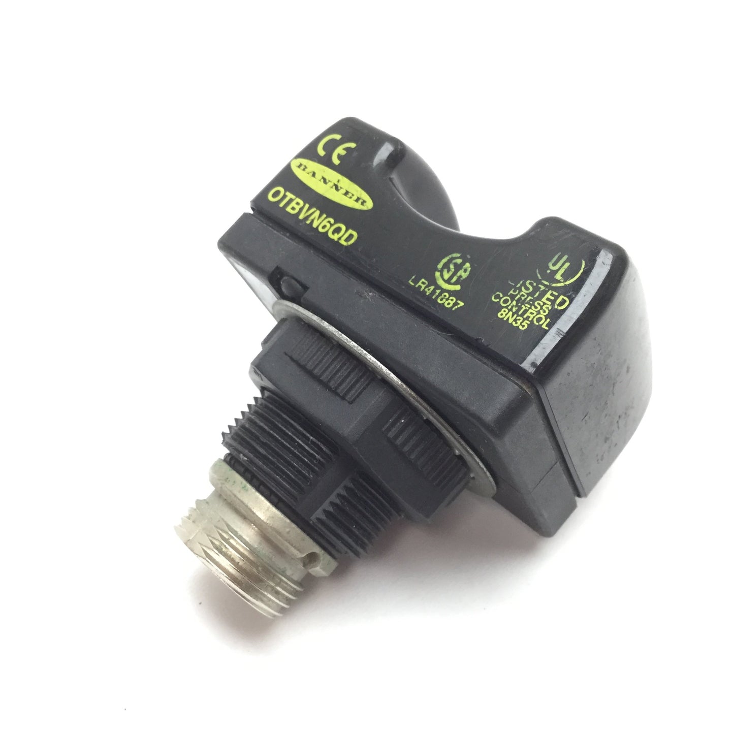 Used Banner OTBVN6QD Optical Touch Button, Momentary Action, Supply: 10-30VDC