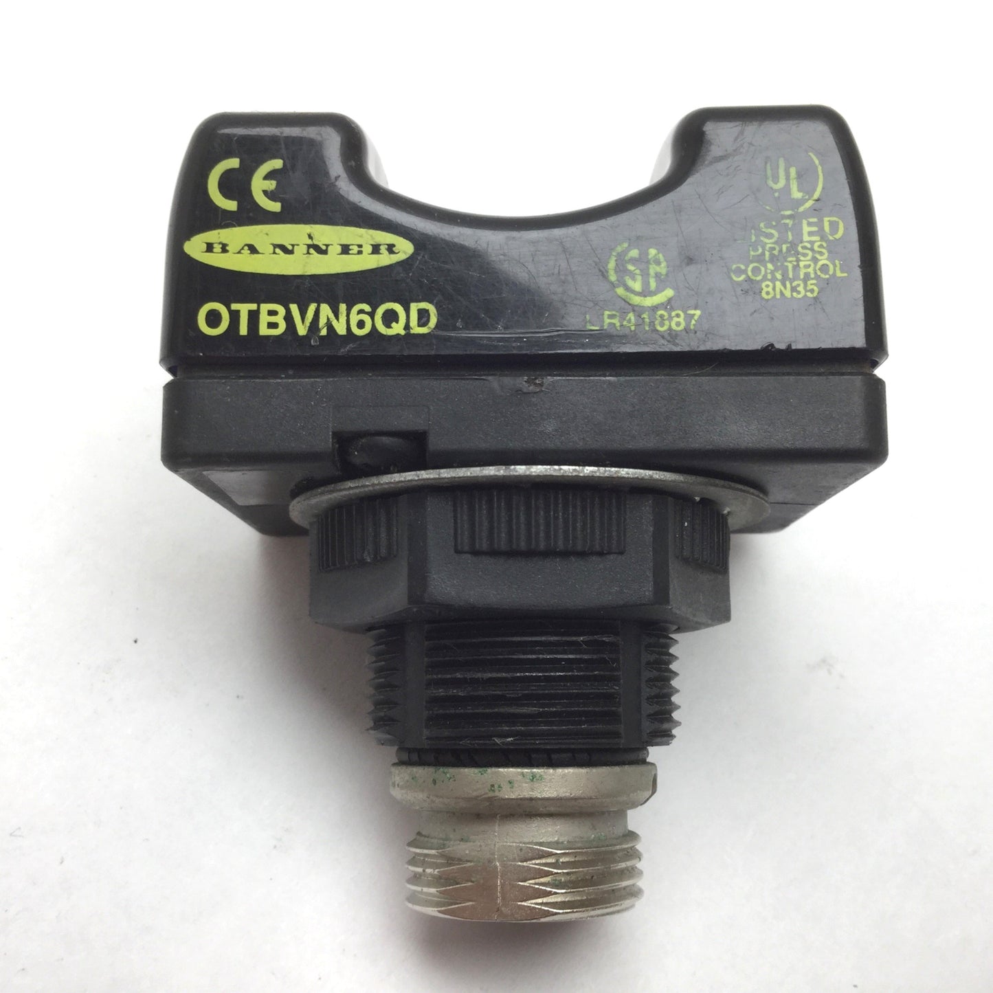 Used Banner OTBVN6QD Optical Touch Button, Momentary Action, Supply: 10-30VDC