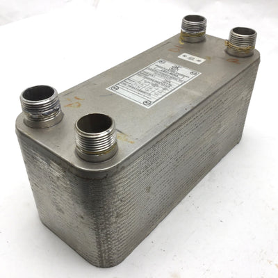 Used AIC LB31-50NiX Brazed Plate Heat Exchanger, 56 GPM, 150 PSIG Max, 445°F Max