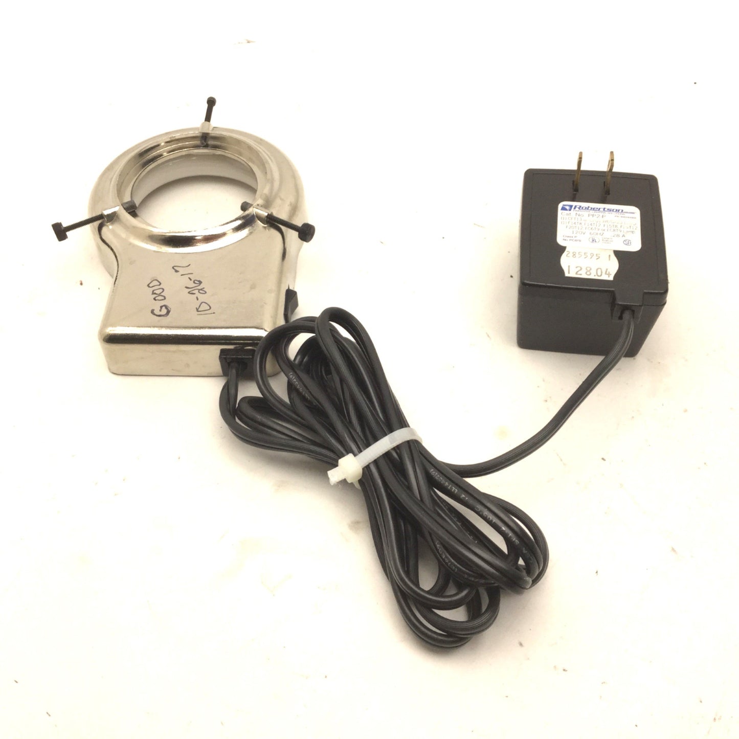 Used Robertson 306240002 Fluorescent Microscope Light, 120V, 60HZ, .28A, w/Bulb