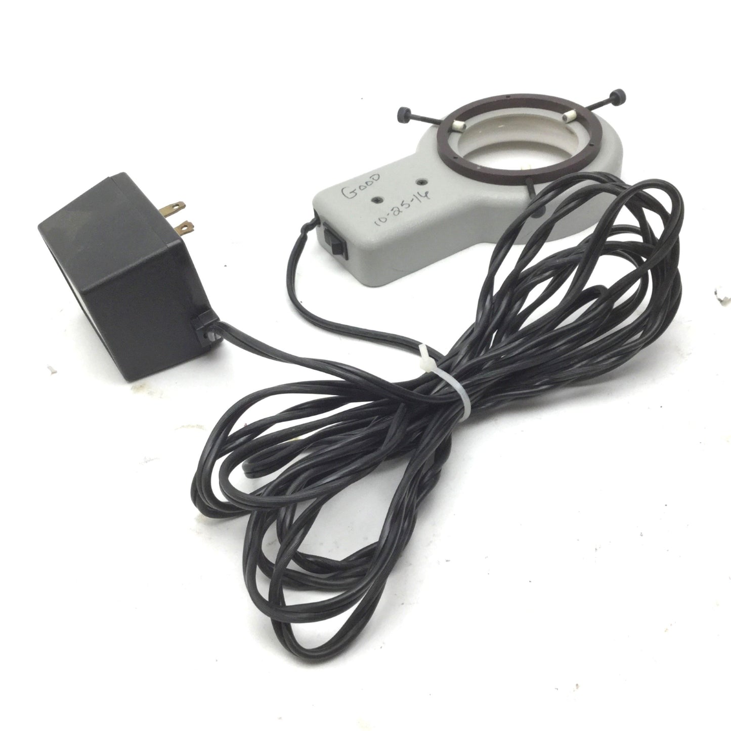 Used Techni-Quip T-Q/TL-2 Techni Light 2 Microscope Ring Illuminator, 115VAC, Grey
