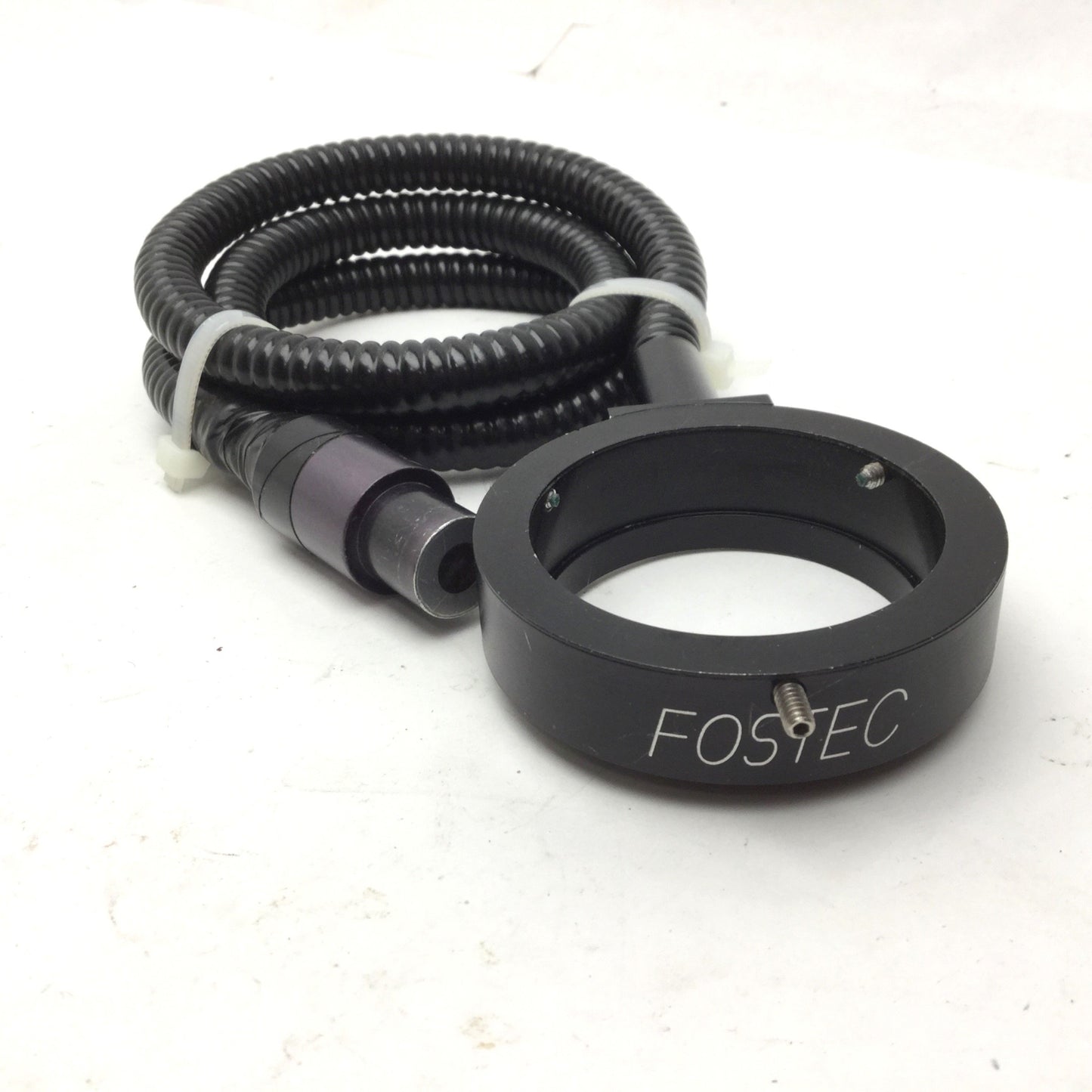 Used Fostec Fiber Optic Light Ring ID 2", 5/8" Input, L: 34", *Taped Up Still Works*
